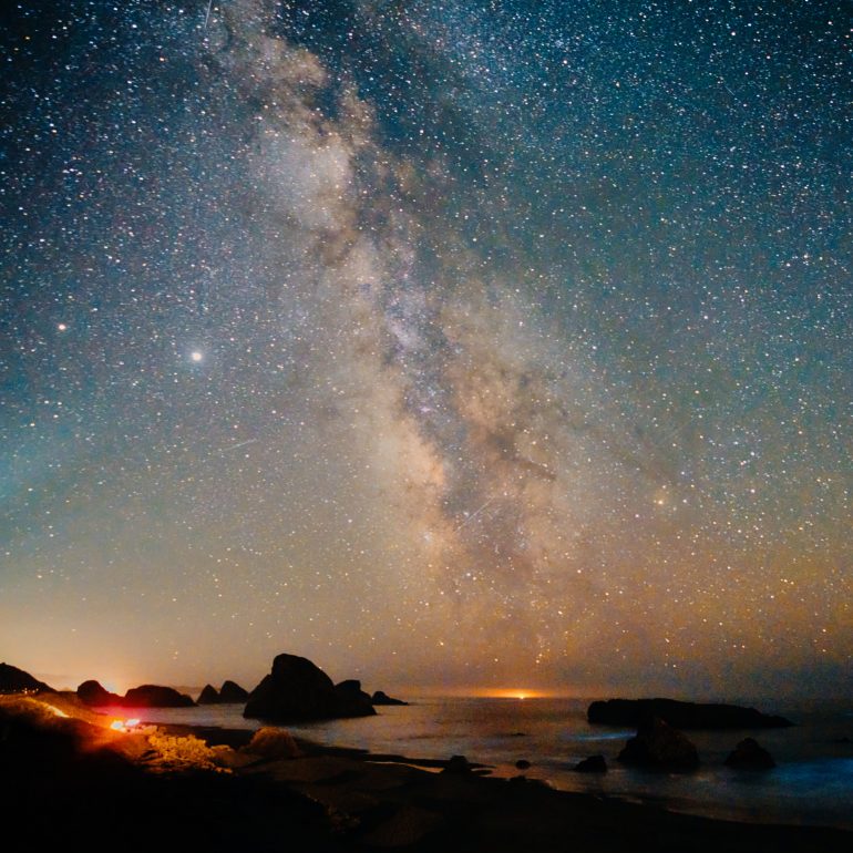 Milky Way from Oregon Coast