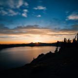 Sunset at Crater Lake