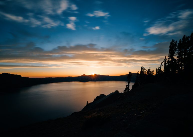 Sunset at Crater Lake