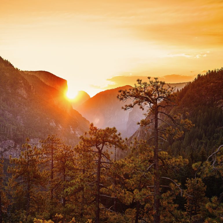 Few minutes before sunset