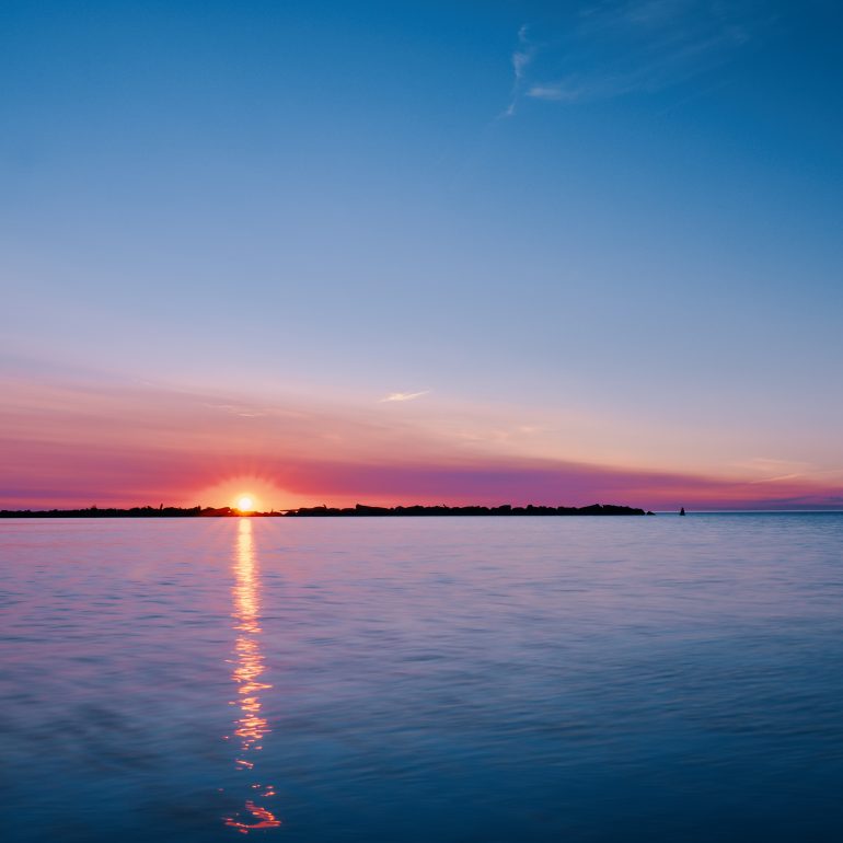 Sunset at Black River Harbor