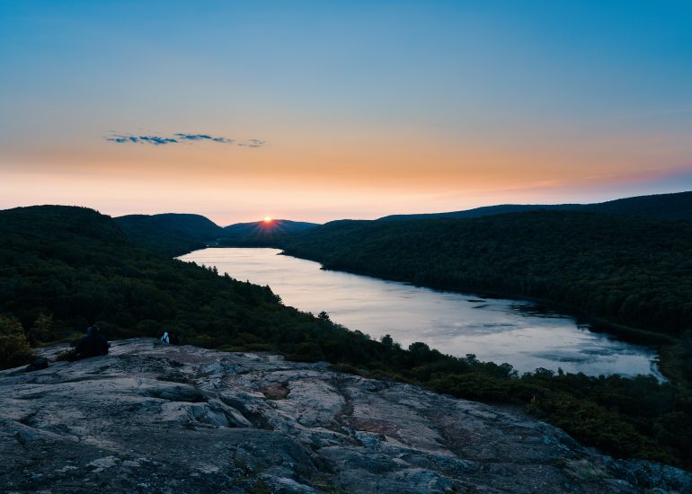 Sunrise at Lake of the Clouds