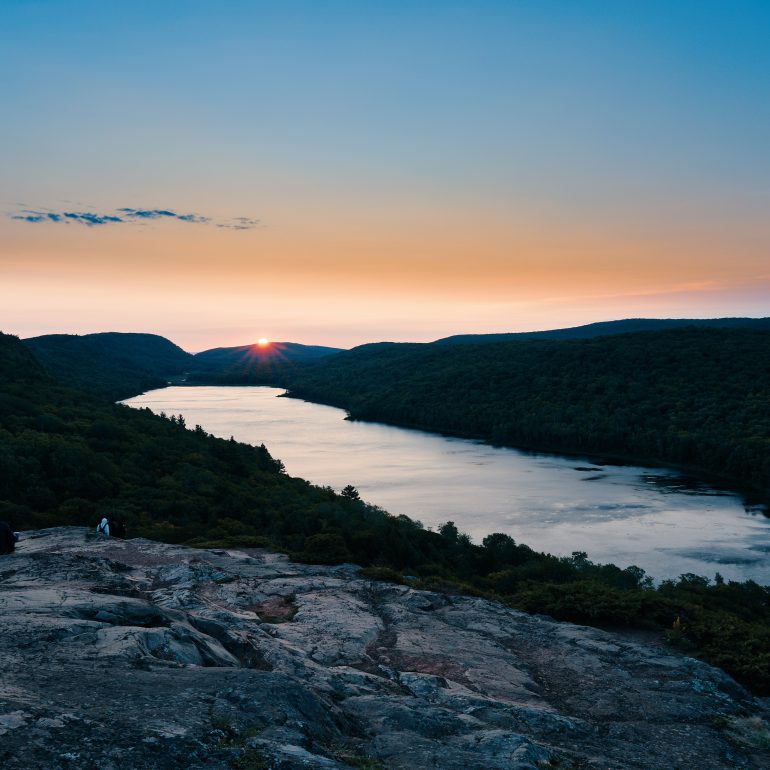 Sunrise at Lake of the Clouds