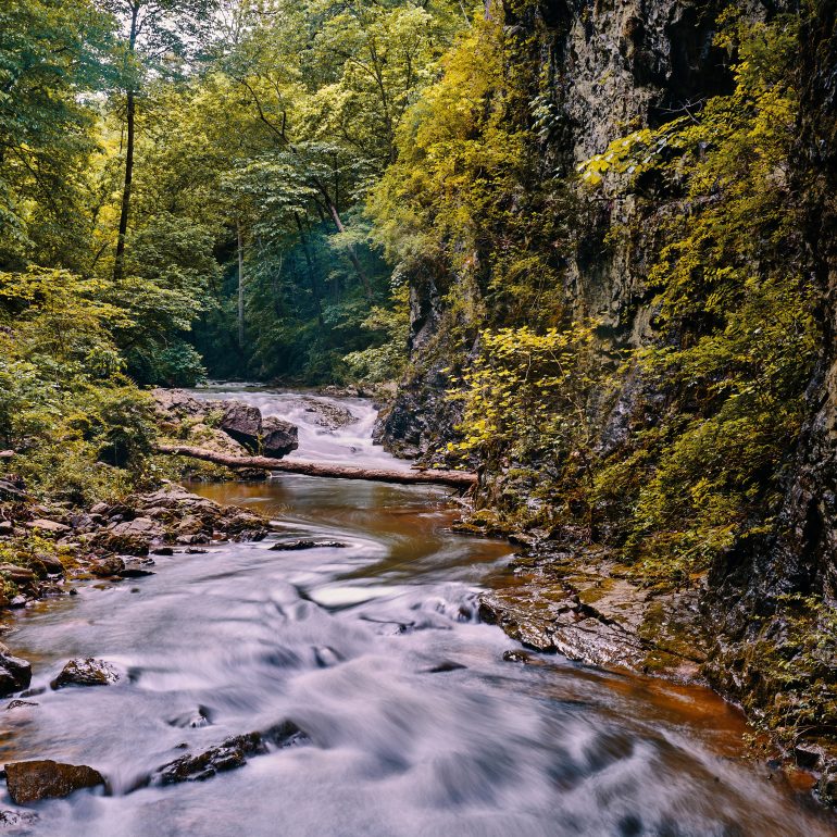 River under Natural Bridge