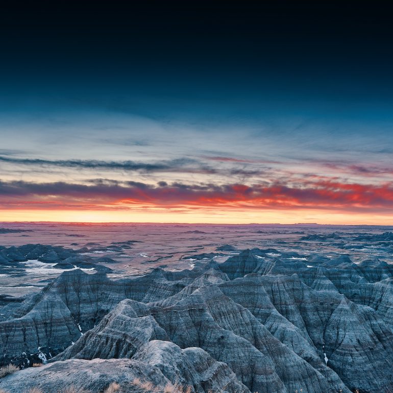 Dawn at Big Badlands Overlook