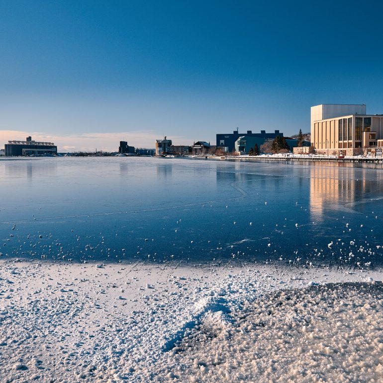 Frozen Lake Shore, Duluth