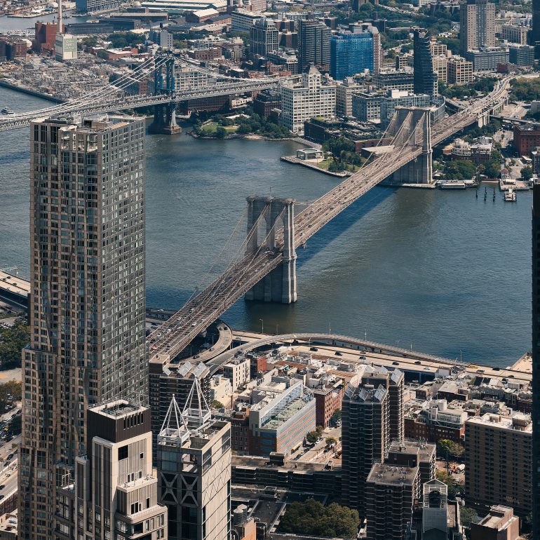 Brooklyn Bridge viewed from One World Observatory