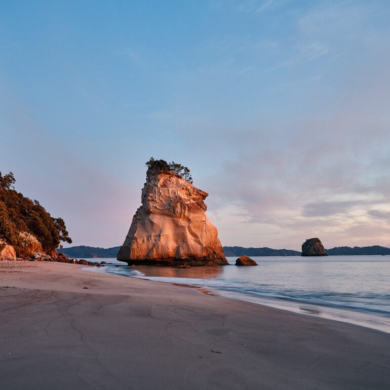 Dawn at Cathedral Cove