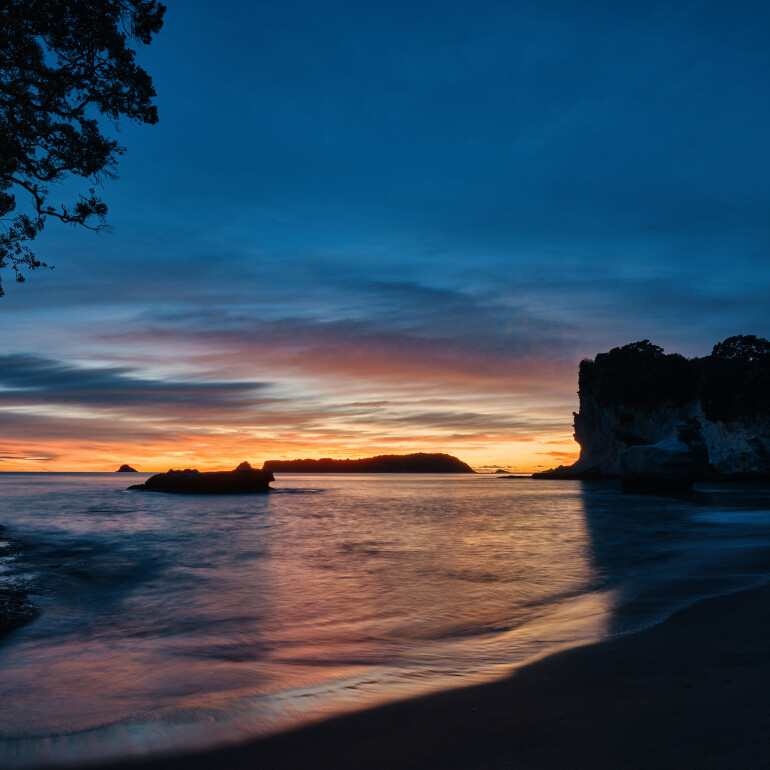 Dawn at Cathedral Cove