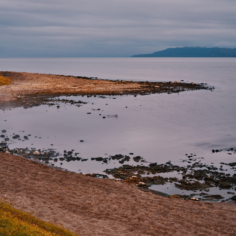Lake Taupō with views of Mount Ruapehu