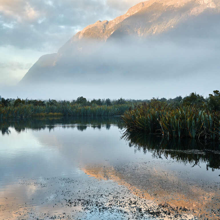 Small lakes known for their calm waters that reflect the surrounding peaks.