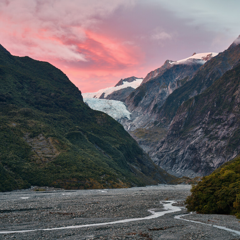 Franz Josef Glacier at Sunrise